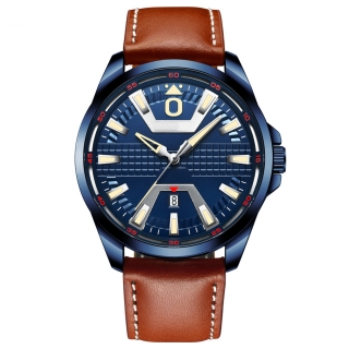 Leather Men watch-8379